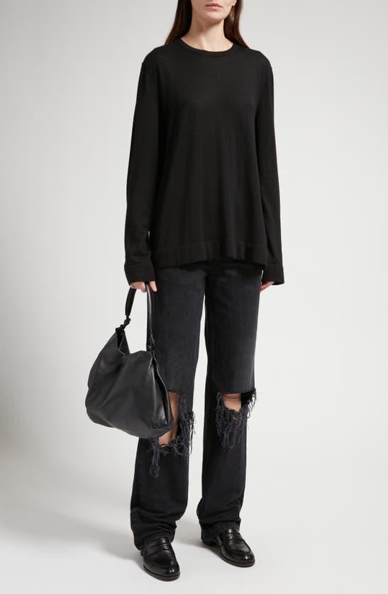 THE ROW Filippa Wool Sweater In Black Product Image