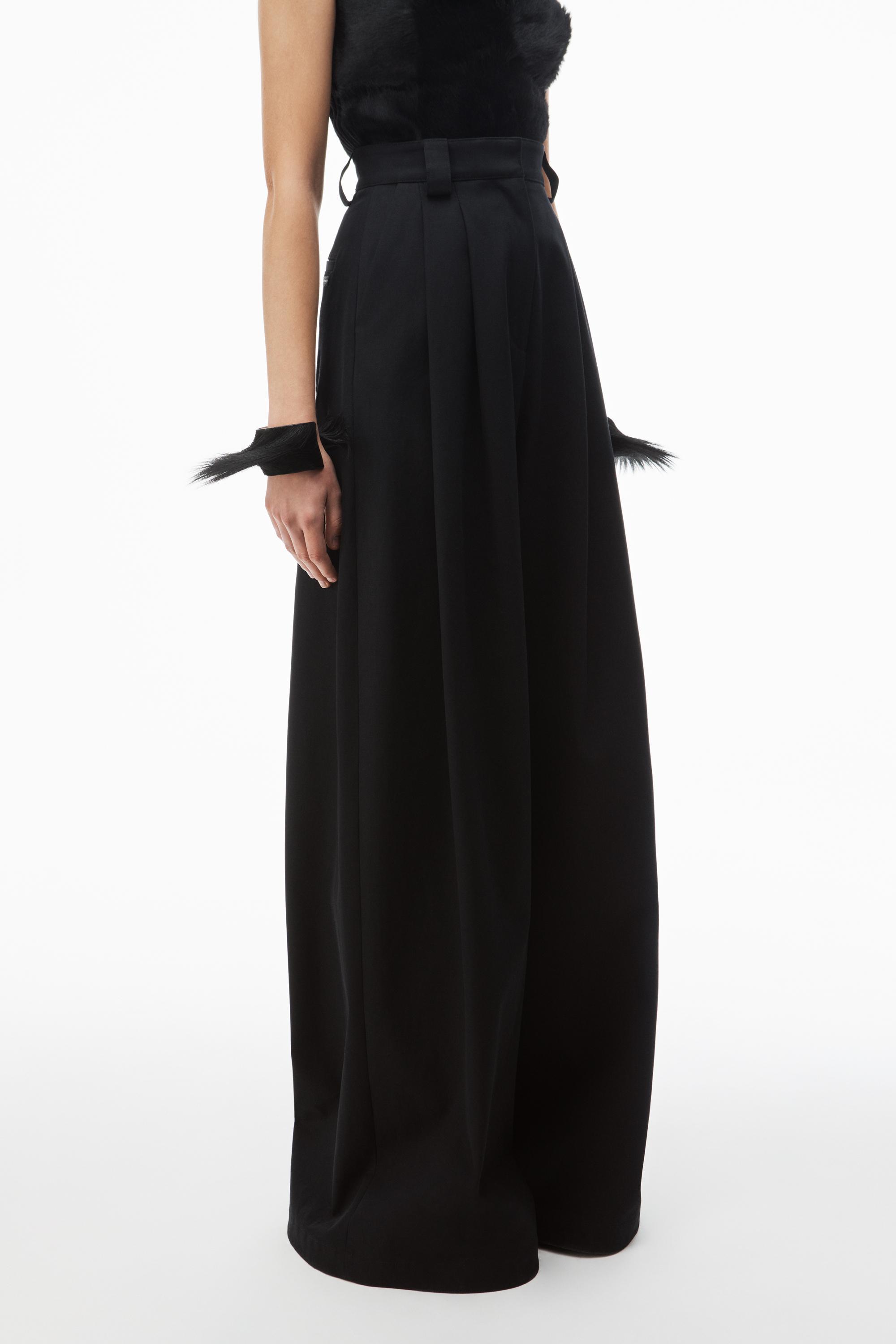 High-waist Wide-leg Pant In Wool Twill Product Image