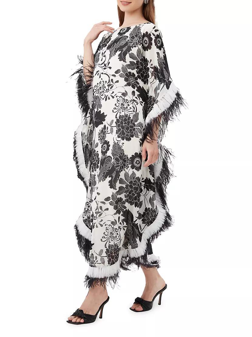 Neena Floral Fringe-Embellished Caftan Product Image