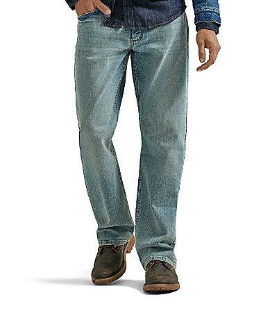 Mens Wrangler Relaxed-Fit Bootcut Jeans Light Blue Product Image