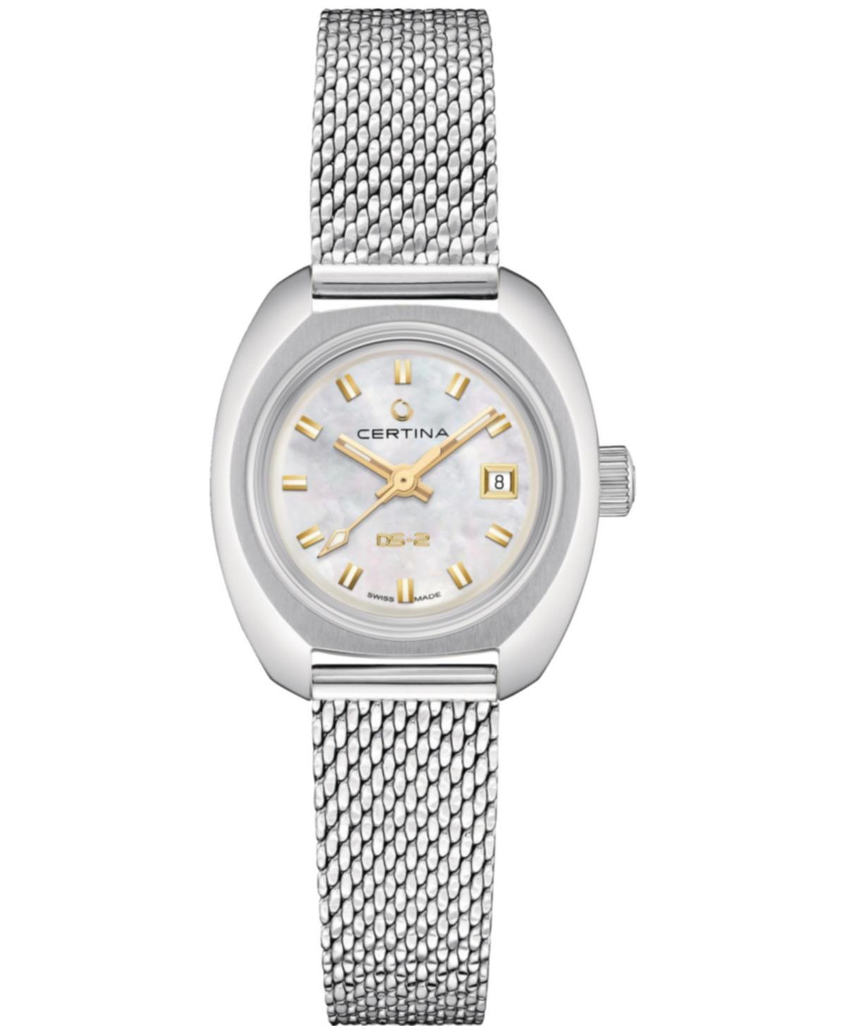 Certina Womens Swiss Automatic Ds-2 Lady Stainless Steel Mesh Bracelet Watch 28mm Product Image