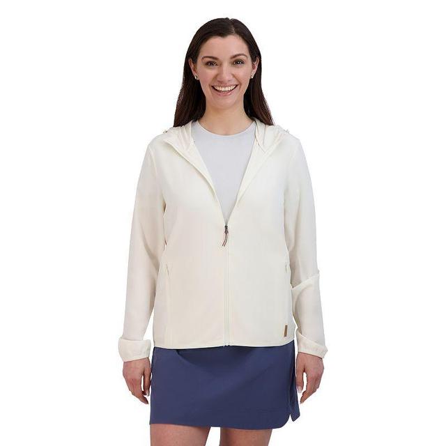 Womens ZeroXposur Sun Valley Breezy Full Zip Hoodie White Product Image