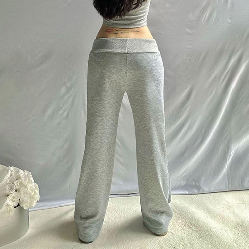 Low Rise Plain Flared Pants Product Image