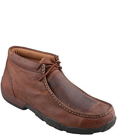 Twisted X Mens Driving Leather Chukka Moccasins Product Image