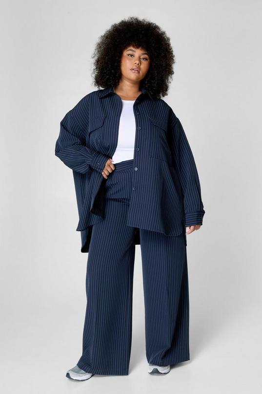 plus premium tailored pinstripe trouser Product Image