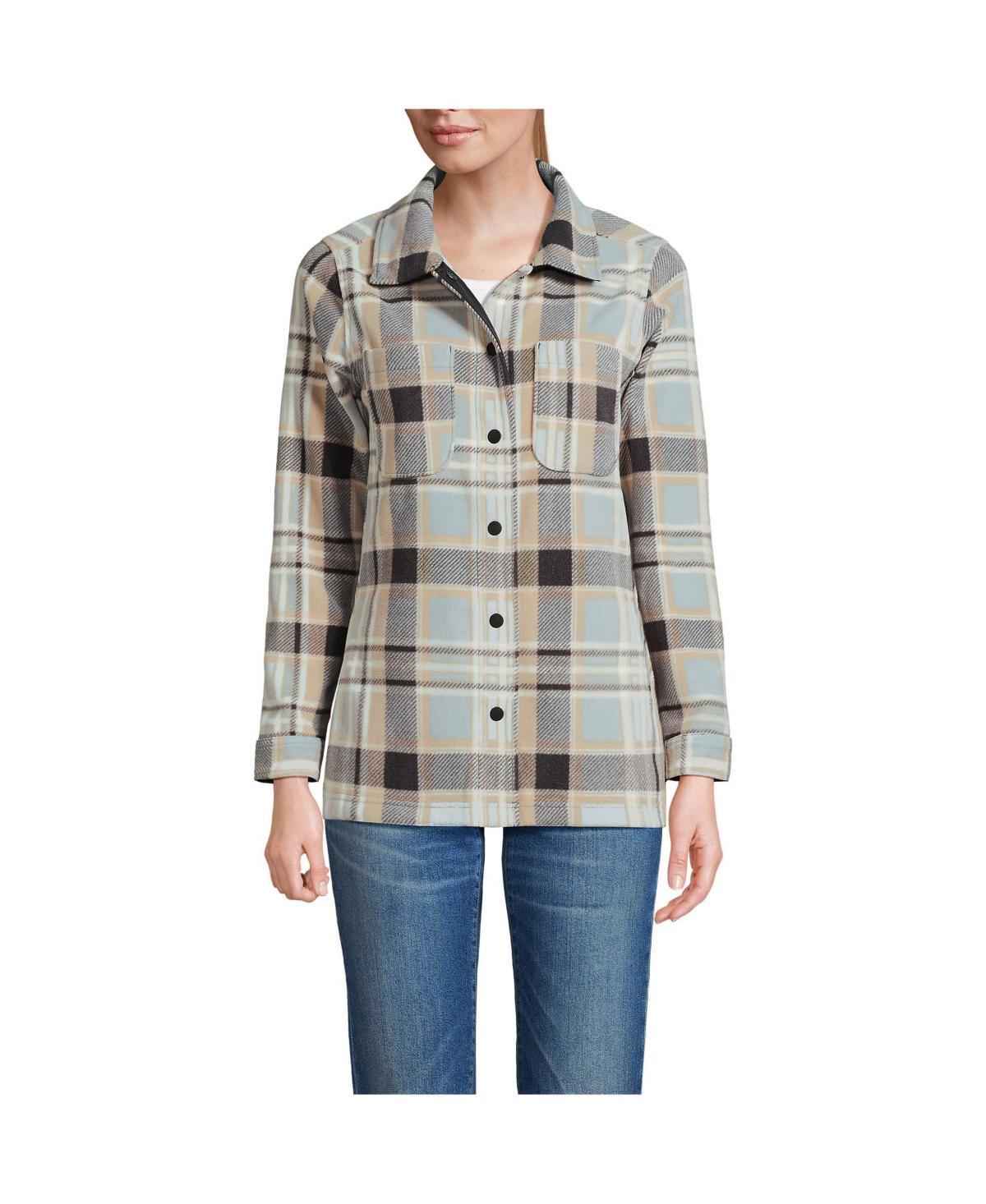 Lands End Womens Anyweather Fleece Shirt Jacket Product Image