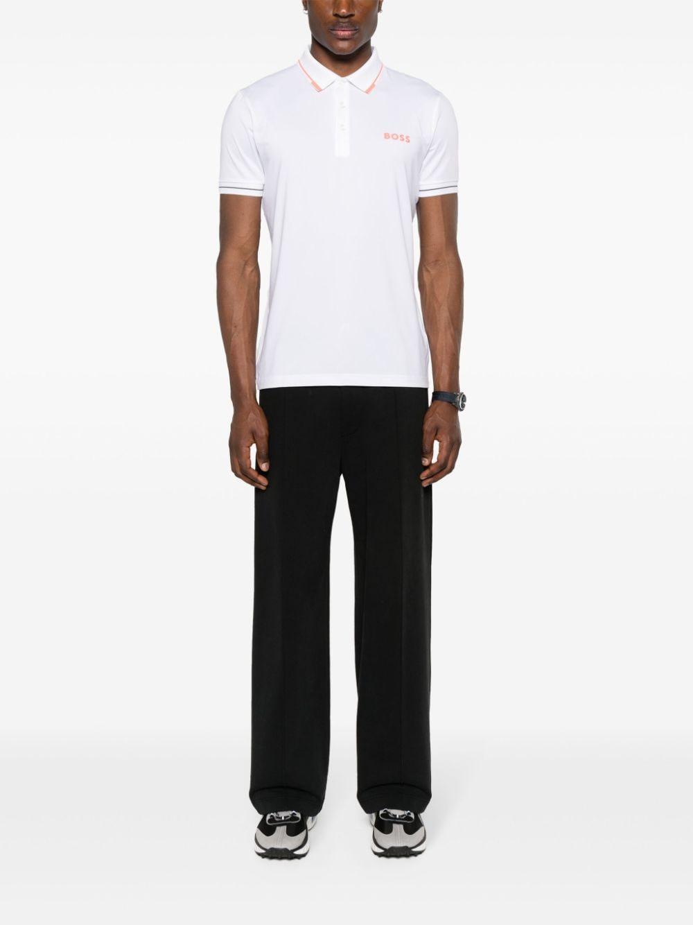 Logo-print Polo Shirt In White Product Image