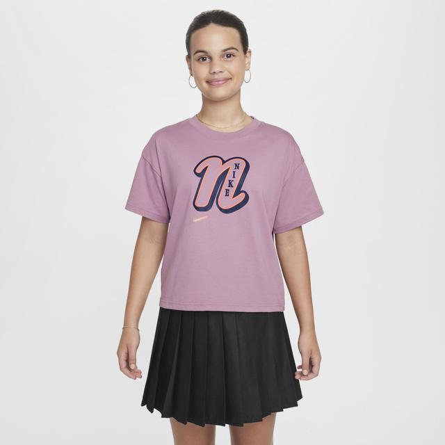 Womens Nike Sportswear Girls T-Shirt Product Image