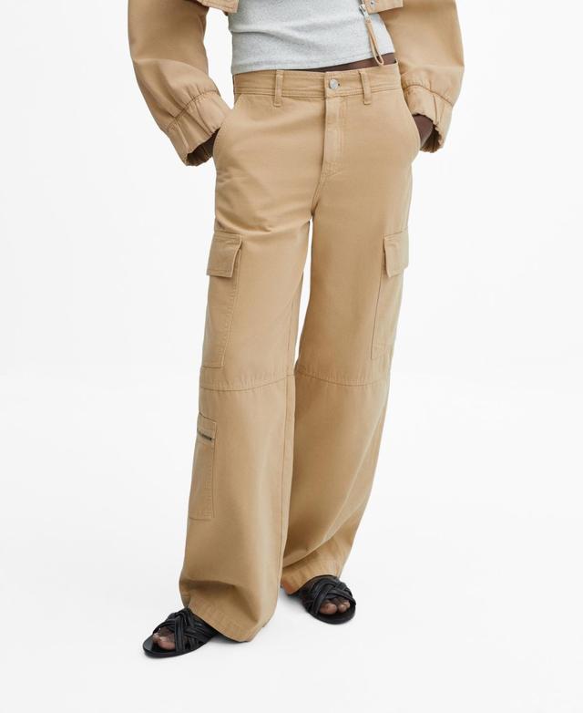 MANGO - Pocket cargo pants medium brownWomen Product Image