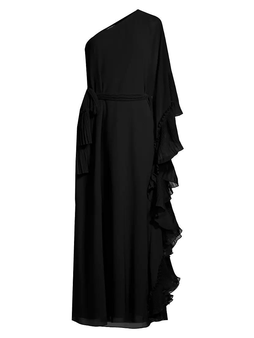 Womens Laura One-Shoulder Ruffled Maxi Dress Product Image