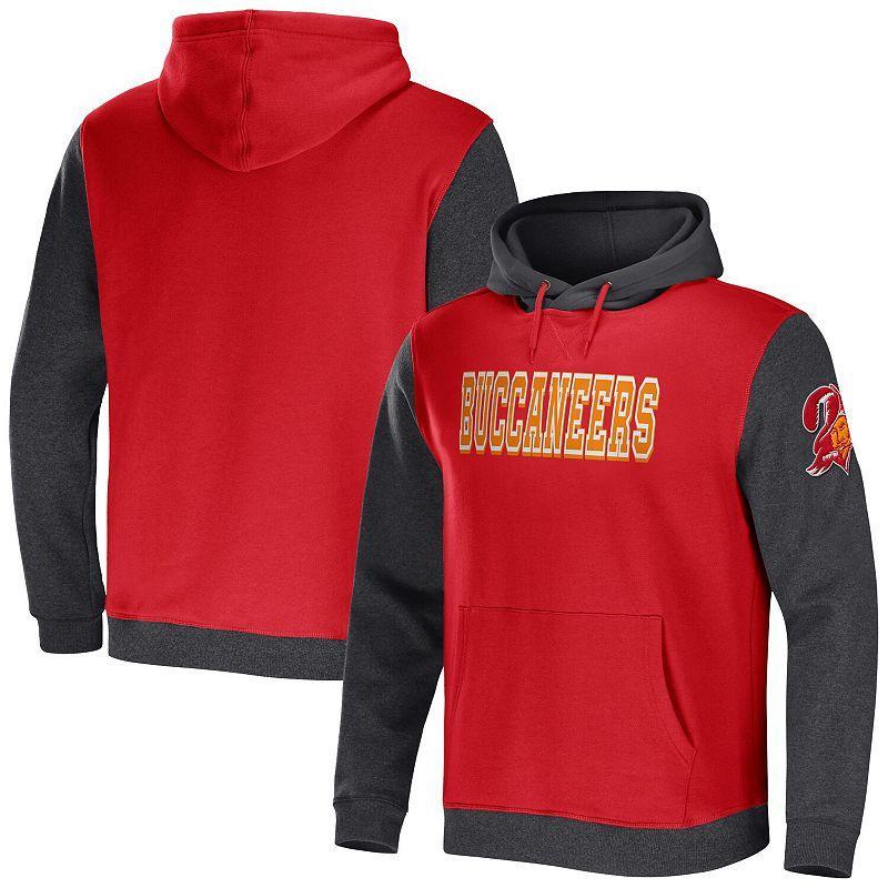 Mens Nfl x Darius Rucker Collection by Fanatics Red Tampa Bay Buccaneers Colorblock Pullover Hoodie - Red Product Image