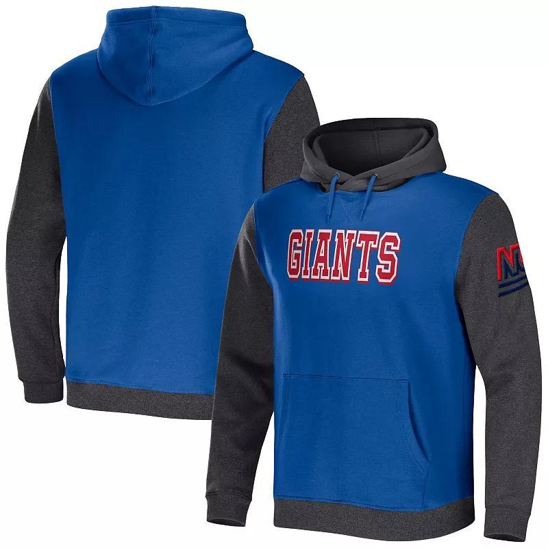 Mens NFL x Darius Rucker Collection by Fanatics Navy/Charcoal New England Patriots Colorblock Pullover Hoodie PAT Blue Product Image