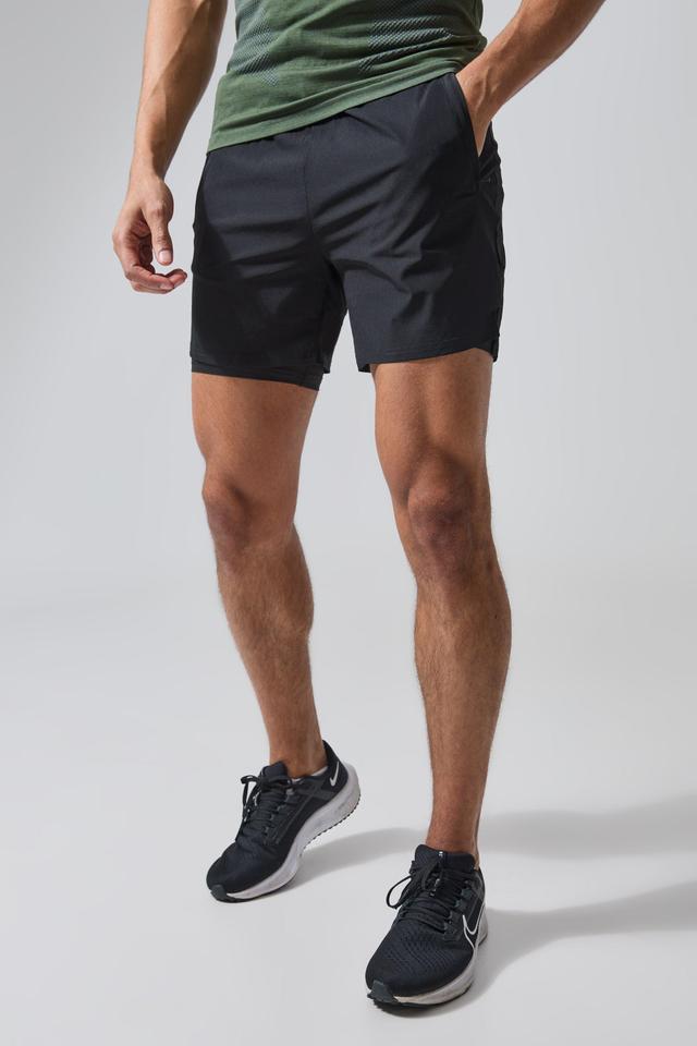 Man Active Muscle Fit 2 -in-1 Short | boohooMAN USA Product Image