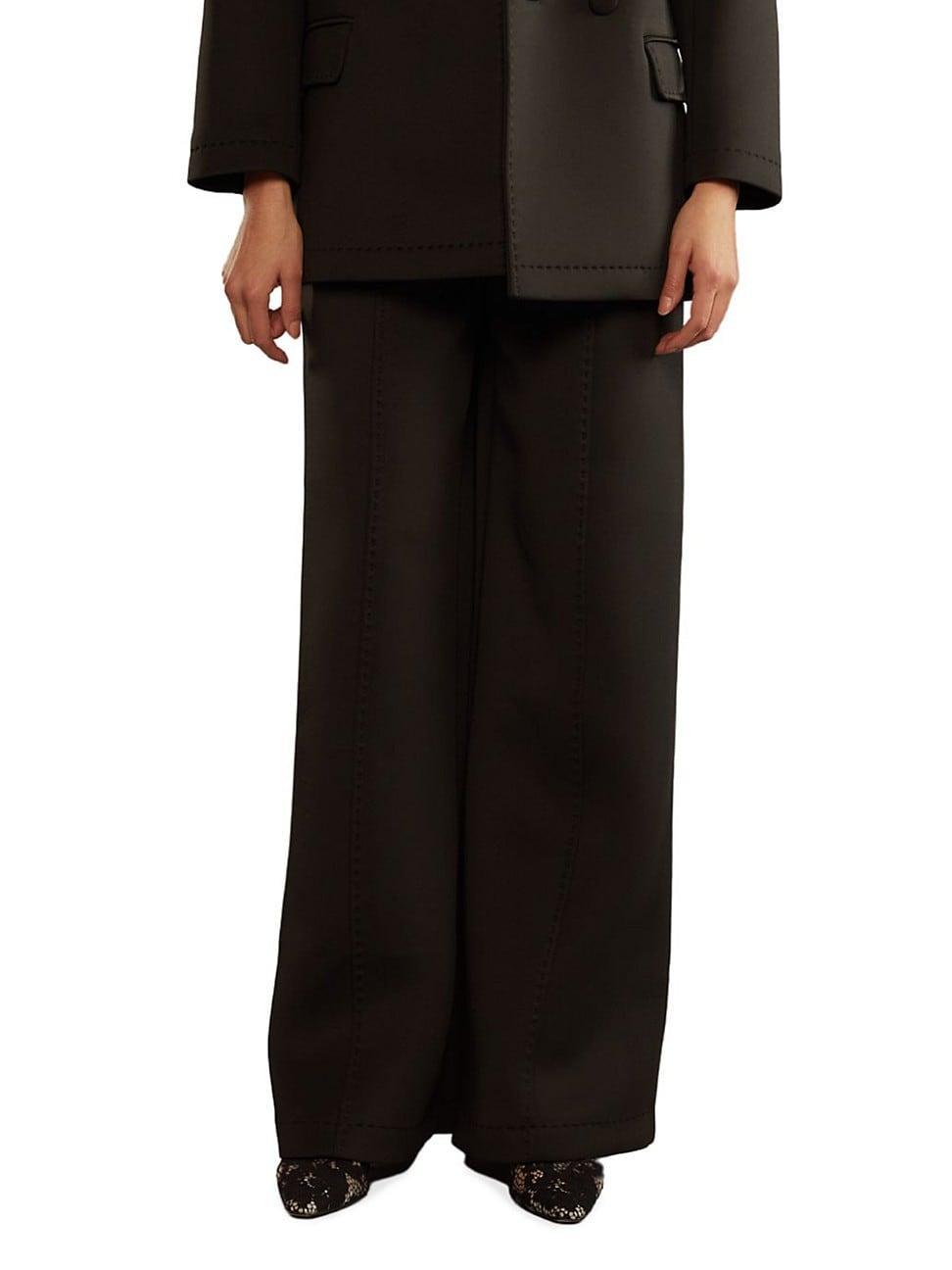 Womens High-Waisted Wide-Leg Pants product image