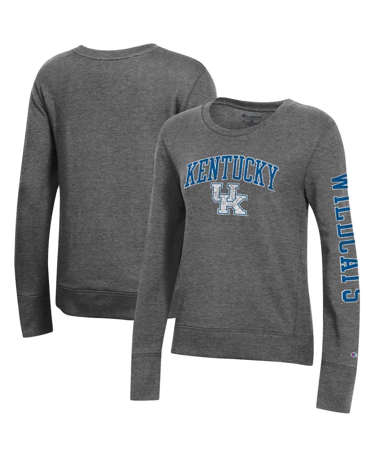 Womens Champion Heathered Charcoal Kentucky Wildcats University 2.0 Fleece Sweatshirt Product Image