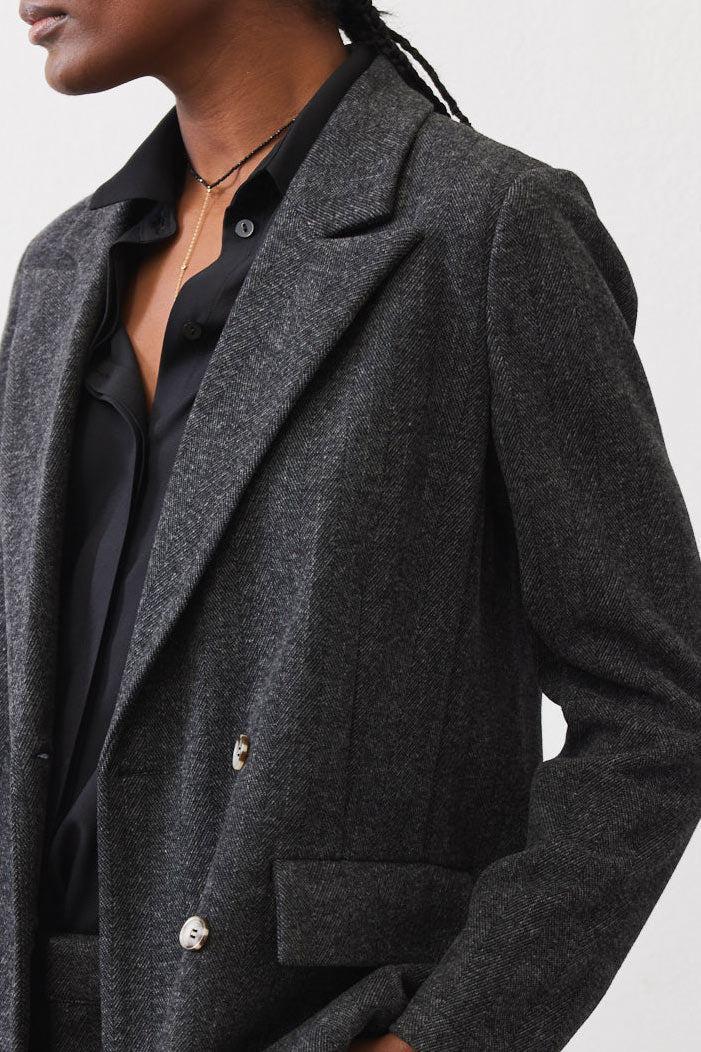 On the Clock Herringbone Blazer Product Image