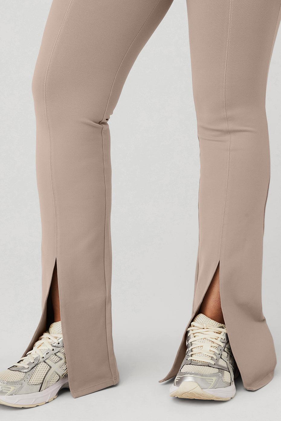 Airbrush High-Waist Flutter Legging - Taupe Female Product Image