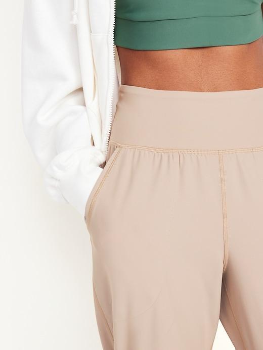 High-Waisted PowerSoft Rib 7/8 Joggers Product Image