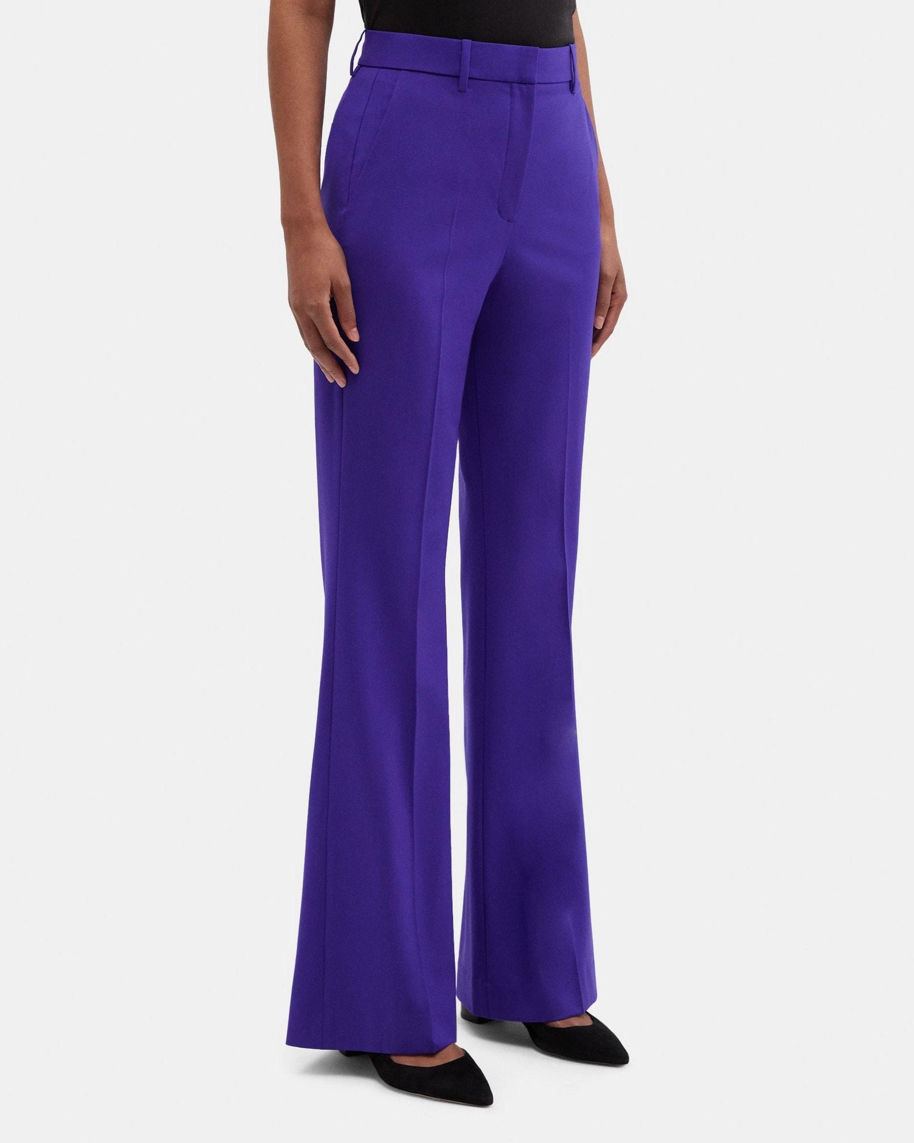 High-Waist Flare Pant in Stretch Wool Product Image