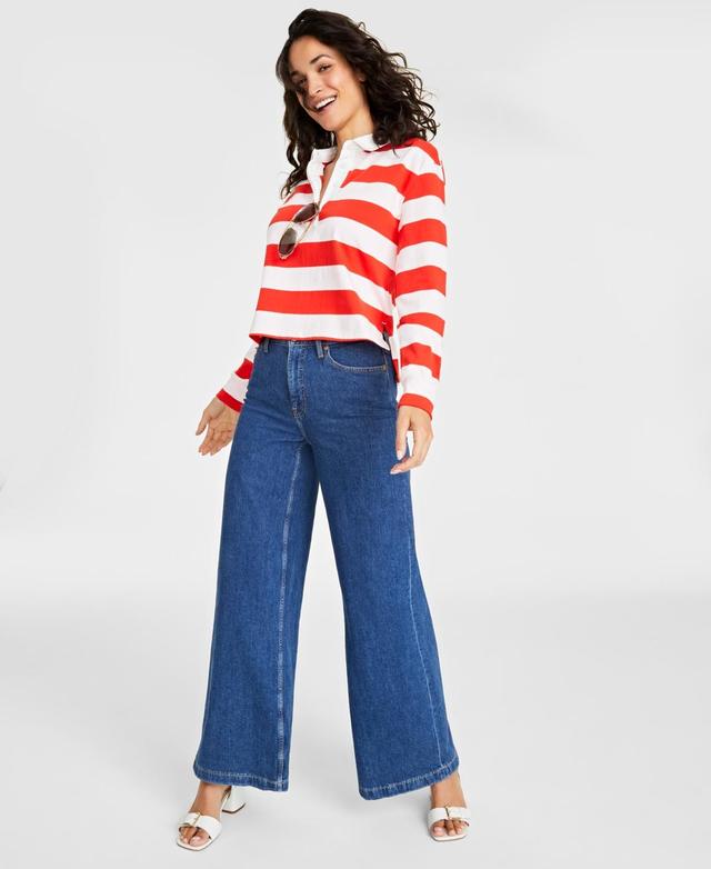 On 34th Womens High Rise Wide-Leg Jeans, Created for Macys Product Image