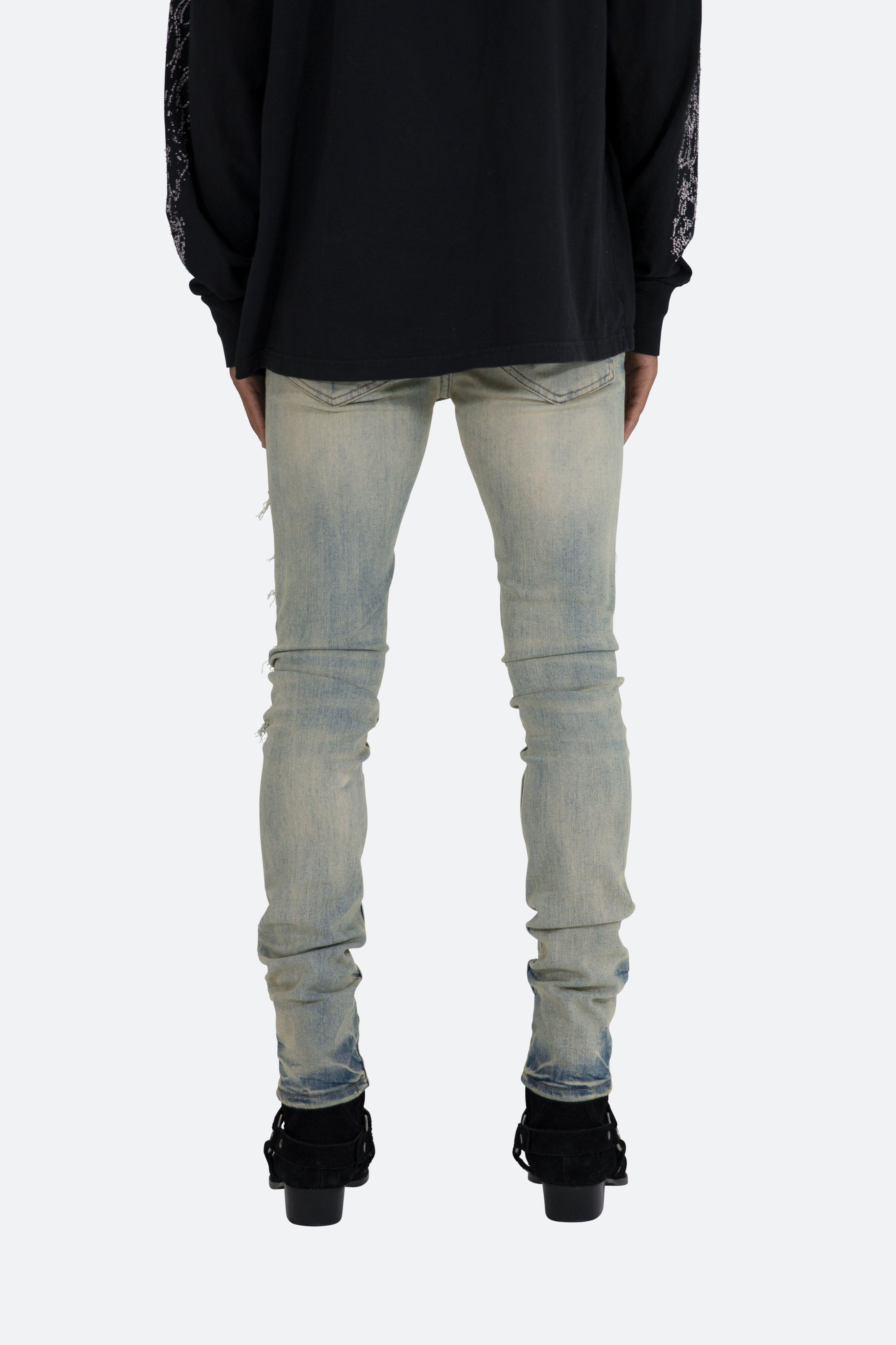 X165 Paisley Skinny Denim - Blue/Black Product Image