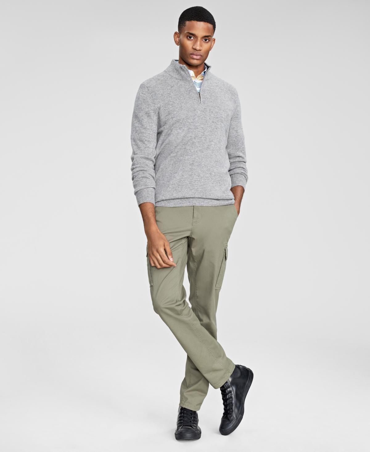 Club Room Mens Cashmere Quarter-Zip Sweater, Created for Macys Product Image