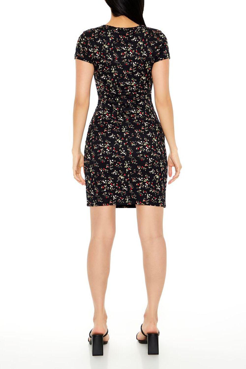 Ditsy Floral Bow Mini Dress | Forever 21 Product Image