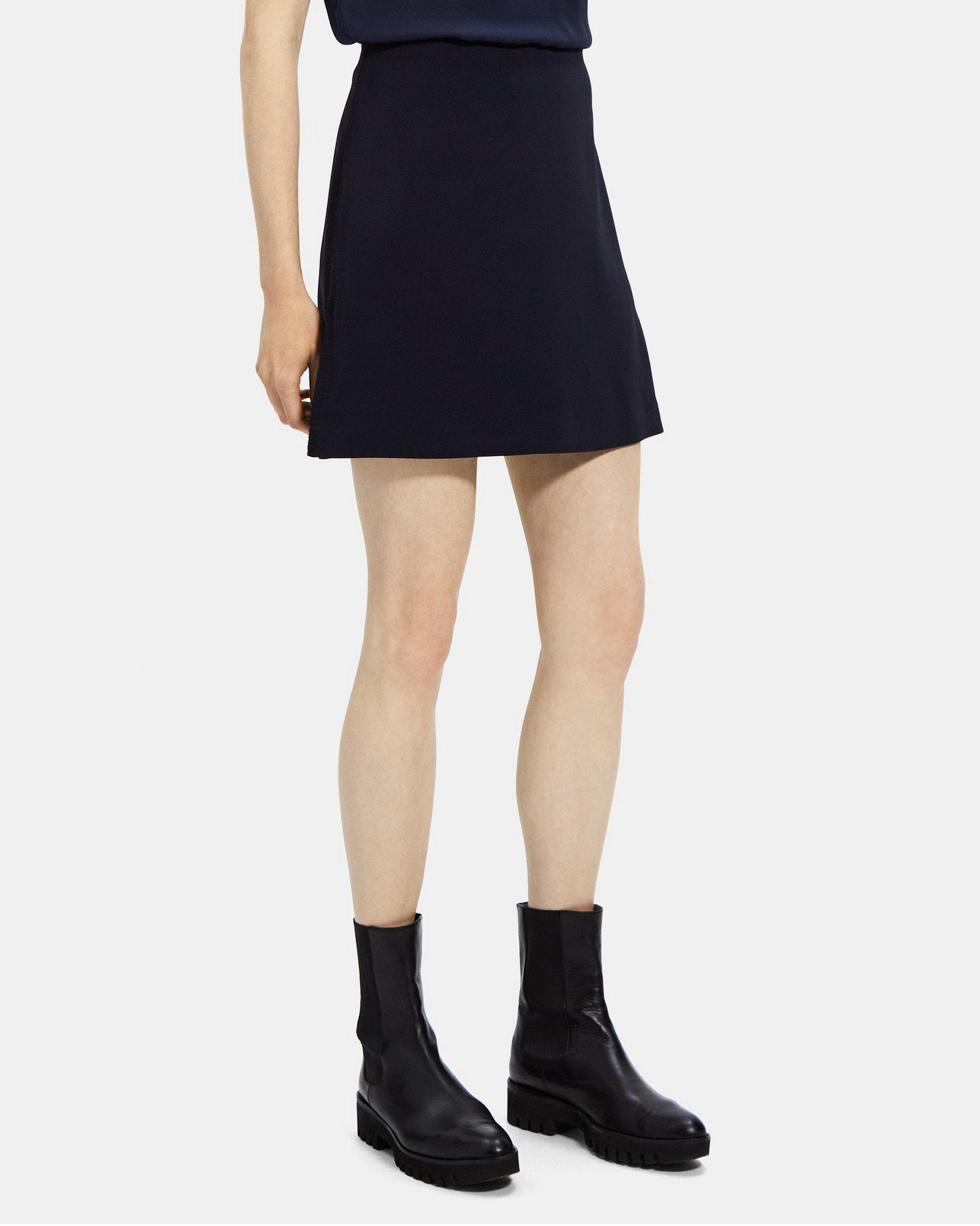 Mini Skirt in Crepe Product Image