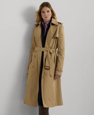 Lauren Ralph Lauren Womens Double-Breasted Trench Coat Product Image