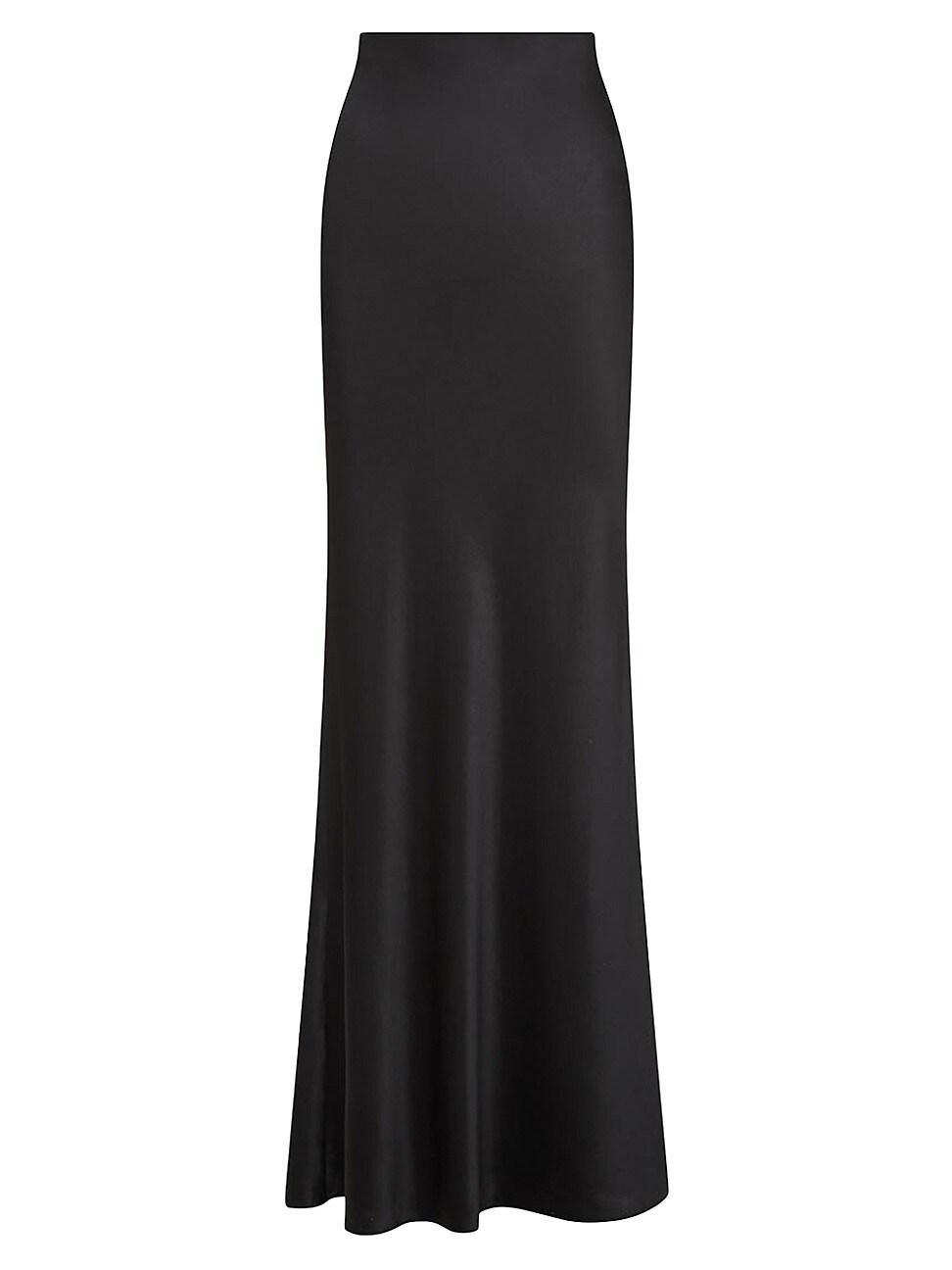 Womens Silk-Blend Floor-Length Skirt Product Image