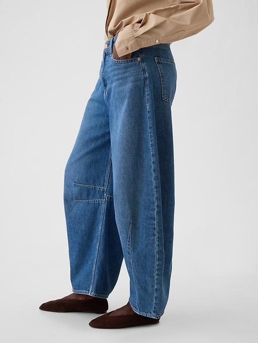 Mid Rise Horseshoe Jeans Product Image