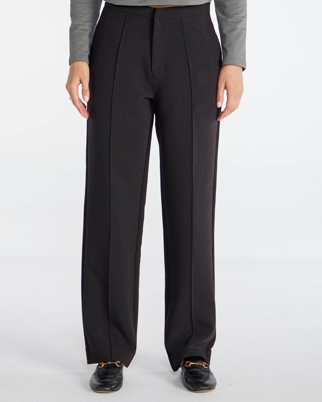 Midtown Straight Leg Pintuck Pant Product Image