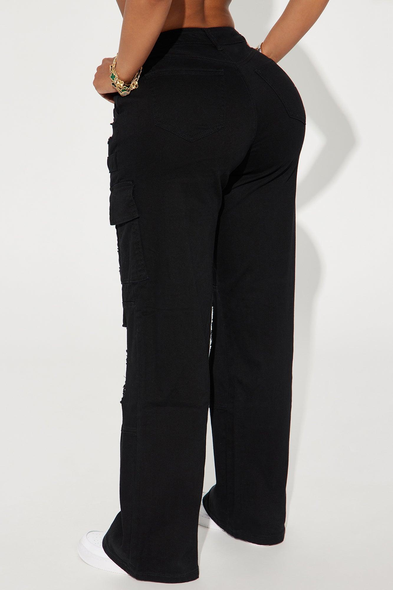 With You Distressed Cargo Pant - Black Product Image