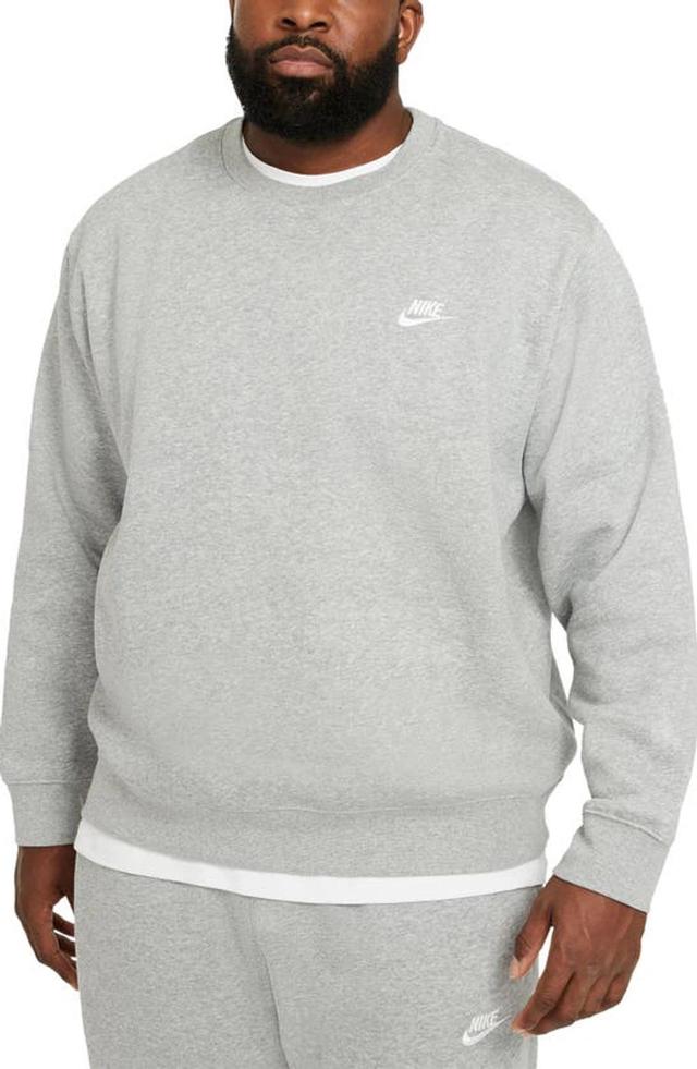 Mens Nike Club Fleece Crew Green Horizon Product Image