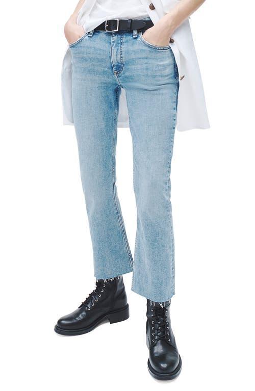 Womens Peyton Low-Rise Crop Stretch Boot-Cut Jeans Product Image