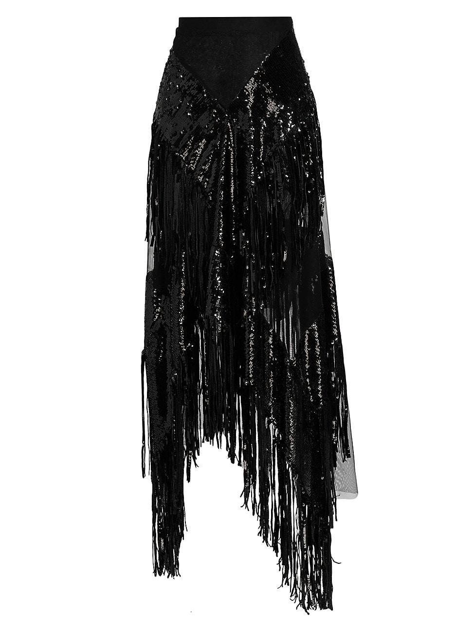 Womens Wildflower Alba Sequin Maxi Skirt product image