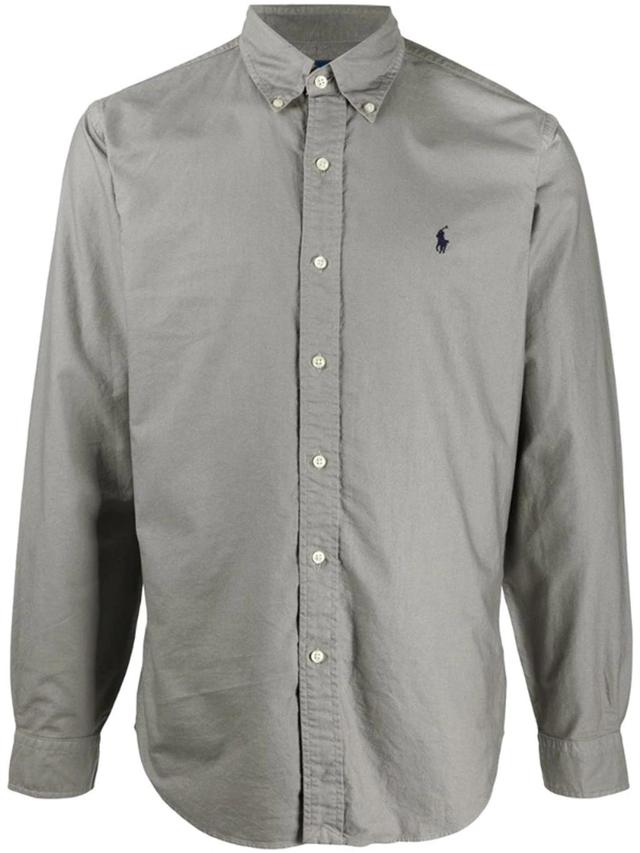 POLO RALPH LAUREN Long-sleeve Shirt In Grey Product Image