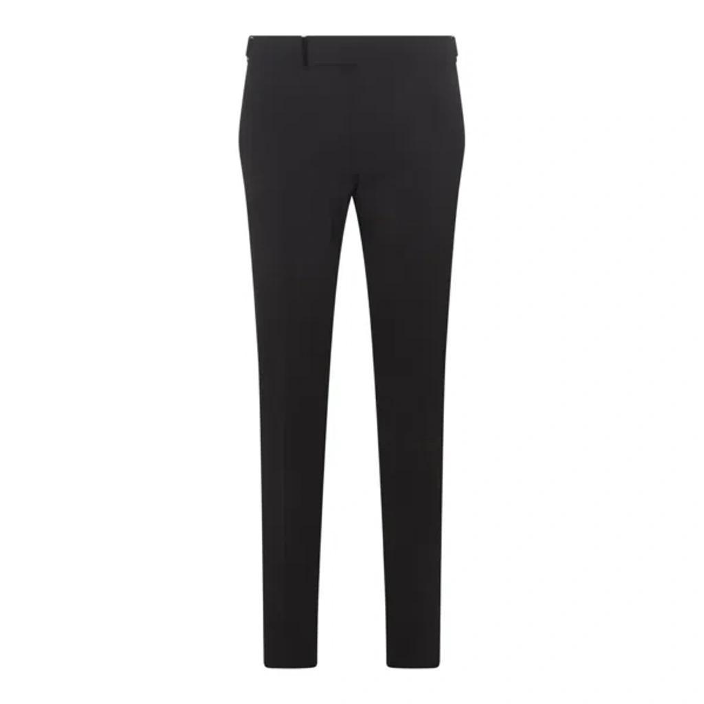 Slim Fit Tapered Trousers In Black Product Image