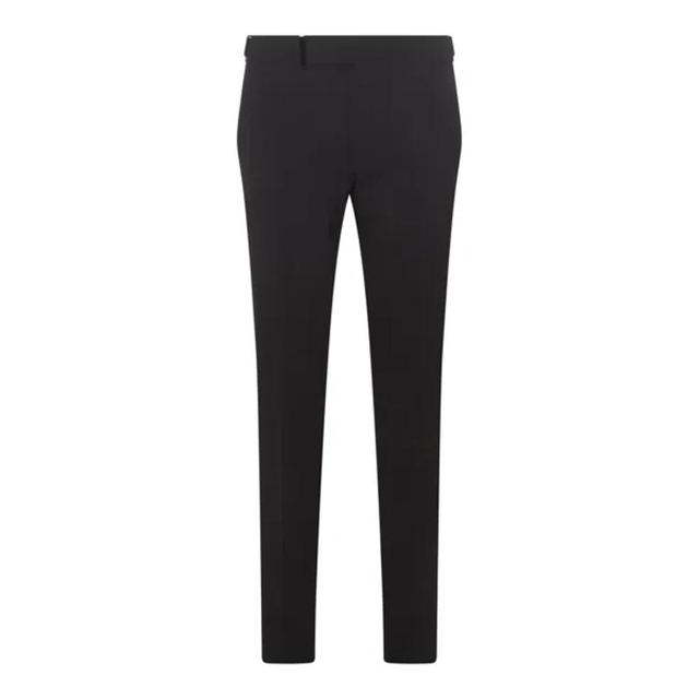 Slim Fit Tapered Trousers In Black Product Image