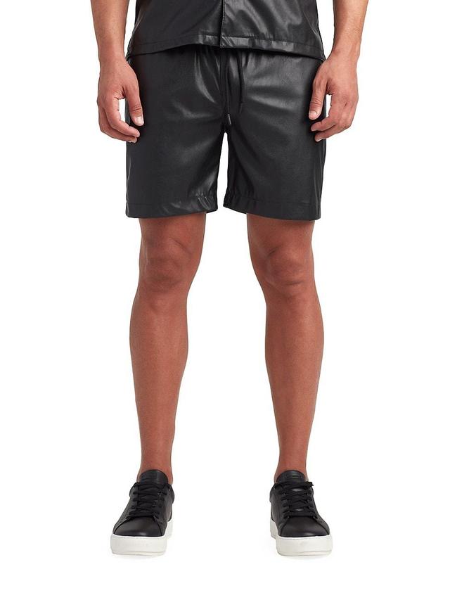 Mens Bond Faux Leather Shorts Product Image