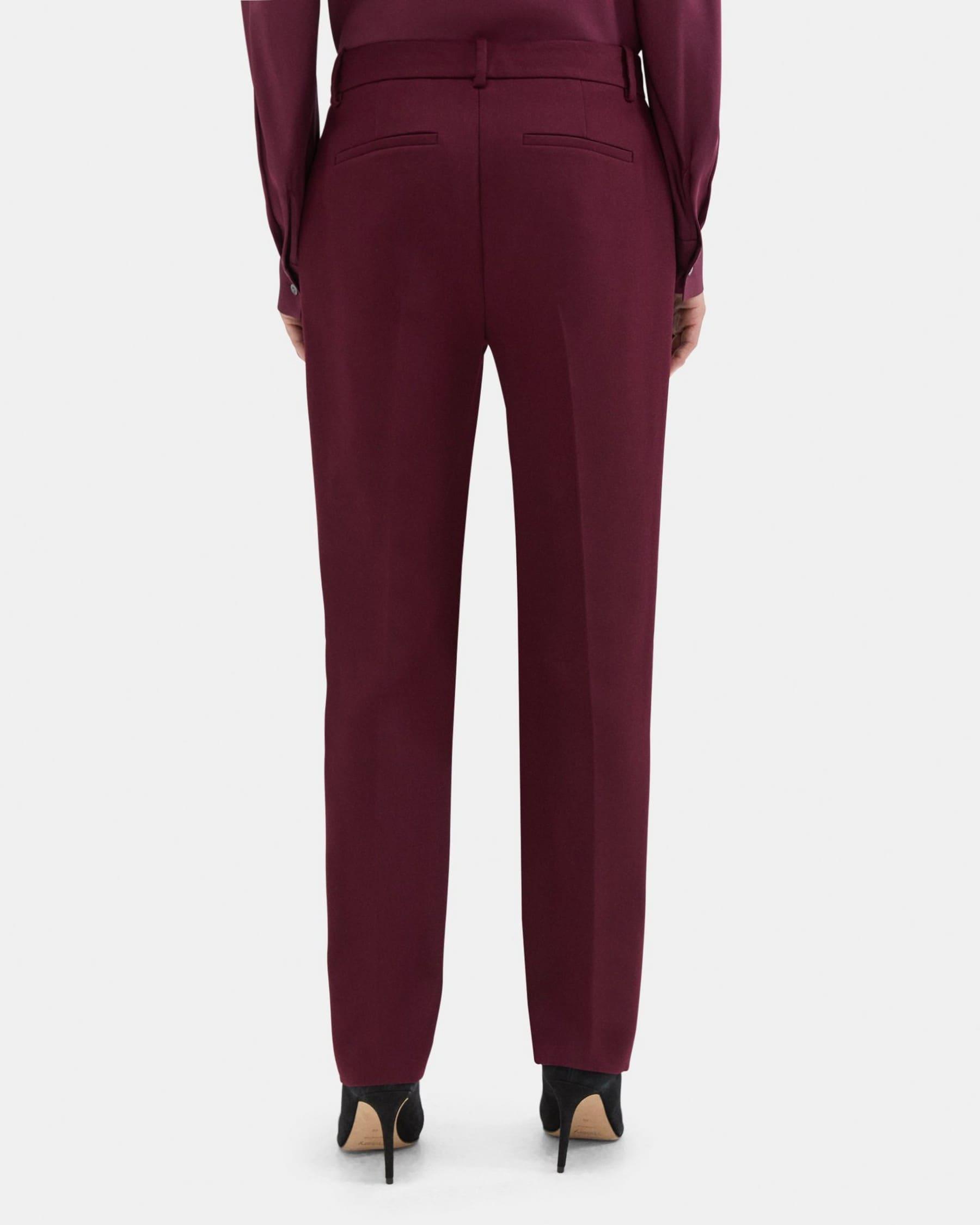 Classic Crop Pant in Wool-Blend Twill Product Image