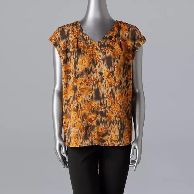 Womens Simply Vera Vera Wang V-Neck Top Product Image