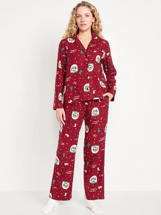 Flannel Pajama Set for Women Product Image