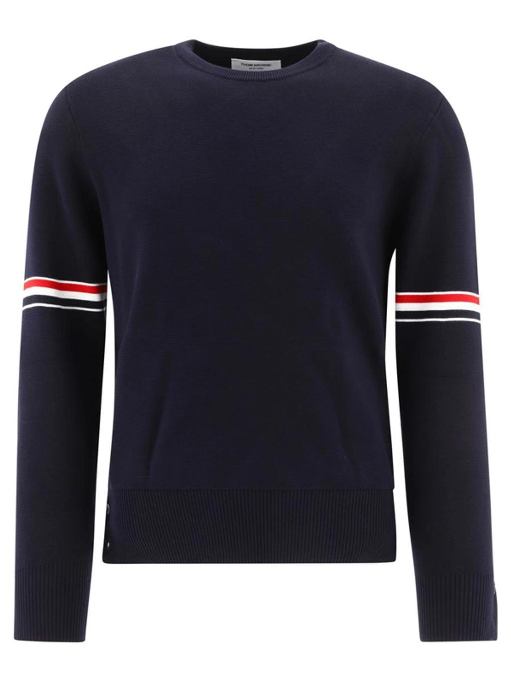 Rwb Stripe Armband Sweater In Blue Product Image