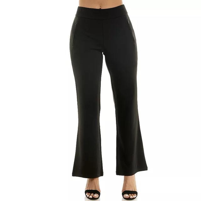 Womens Nina Leonard Classic Bell Bottom Pants Product Image