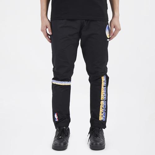 Pro Standard Mens Pro Standard Warriors OS Letters Woven Pants - Mens Black/Black Product Image