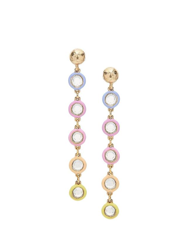 Womens Candy Rope Goldtone, Crystal & Resin Drop Earrings Product Image