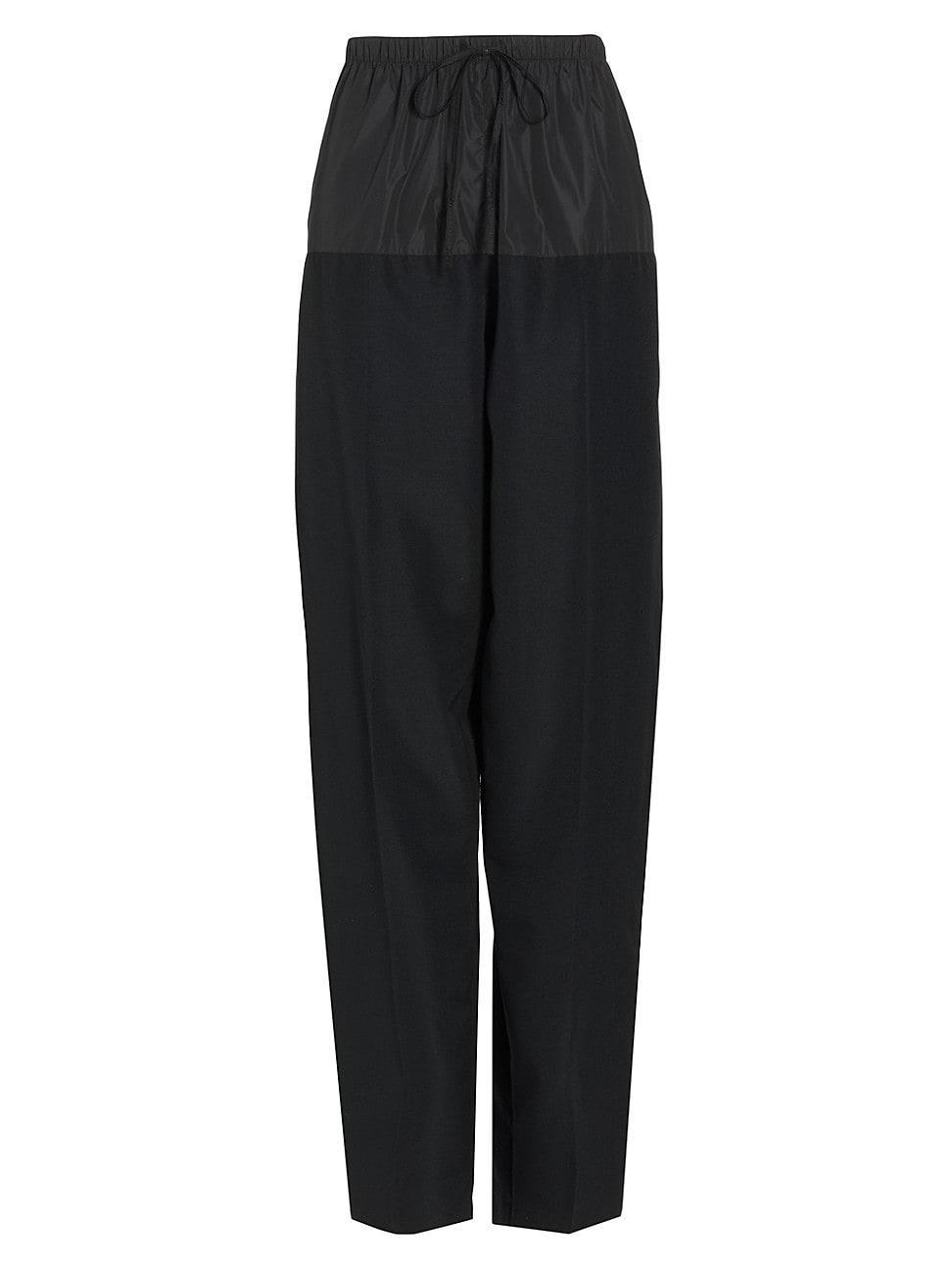 Womens Wool-Blend Drawstring Pants Product Image