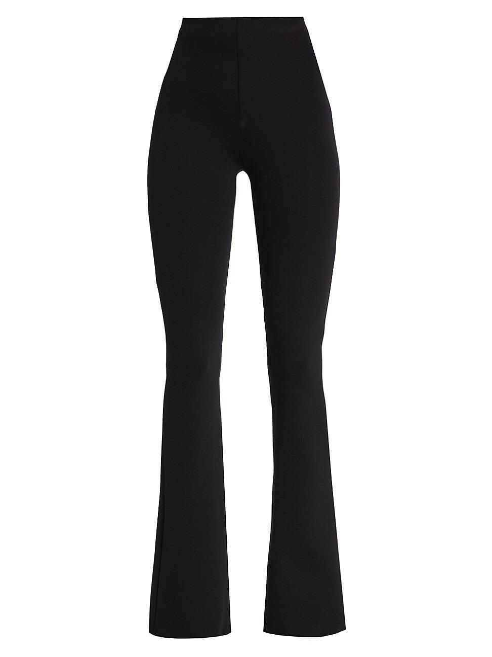 Womens Neoprene Flare Pants Product Image