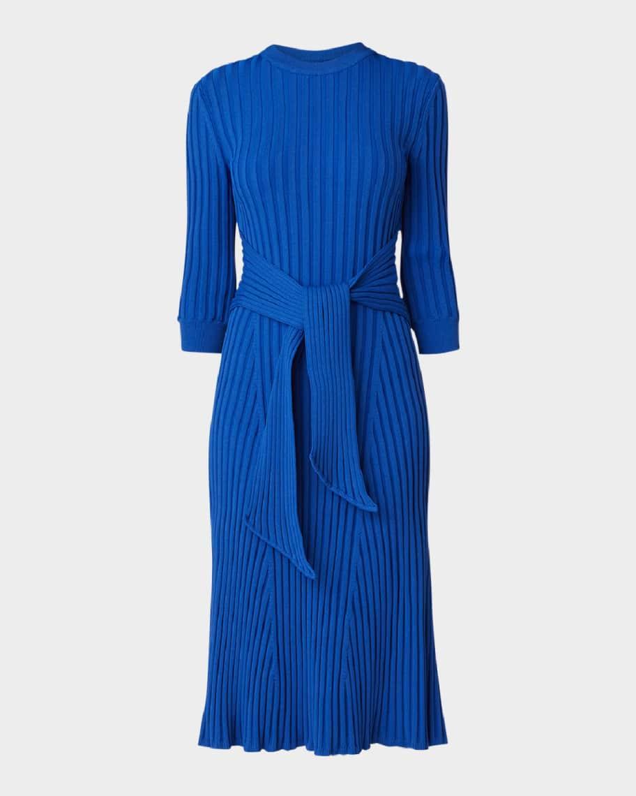 Lillian Waist-Tie Midi Dress Product Image